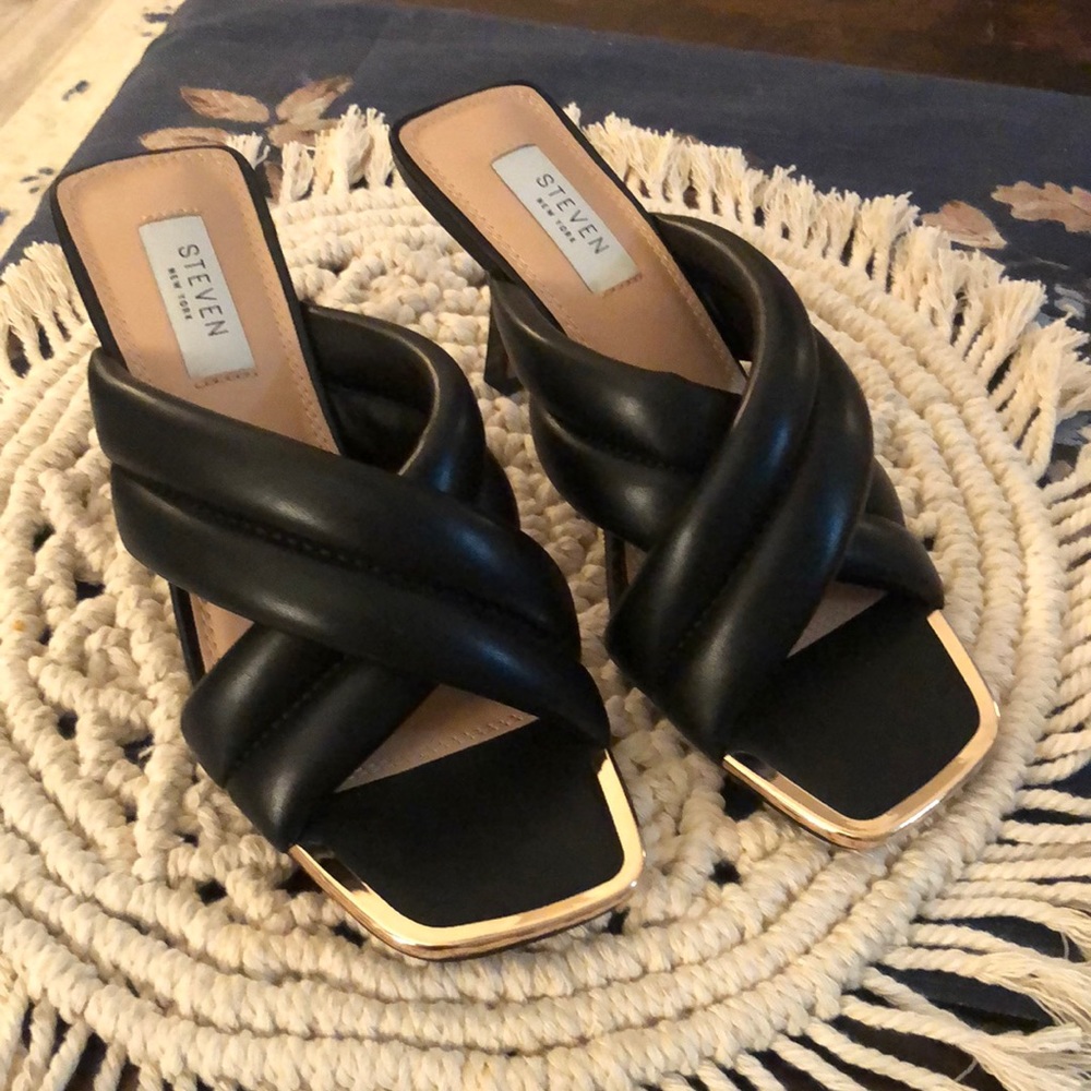 Steven By Steve Madden Imara Square Toe Heels Siz… - image 1